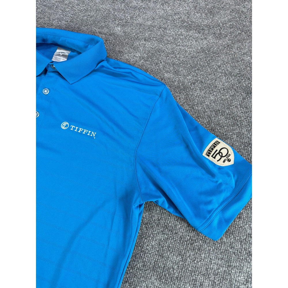 Callaway Tiffin Golf Polo Shirt Mens Large Blue Opti-Dri - Picture 2 of 7